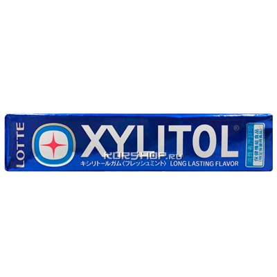 Жевательная резинка Освежающая мята Xylitol Lotte, Япония, 21 г. Акция