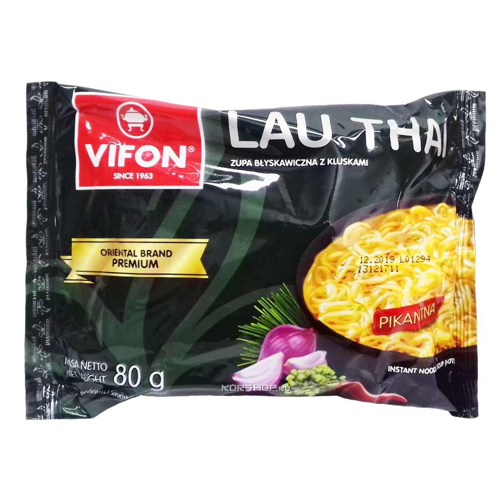 Лапша быстрого приготовления Премиум Lau Thai Vifon, Вьетнам, 80 г Акция  купить, отзывы, фото, доставка - FOX-sp.ru