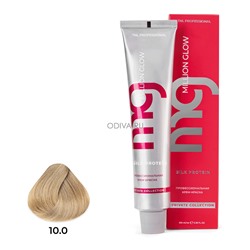 TNL, Million glow Silk protein - крем-краска для волос (10.0 платиновый блонд), 100 мл