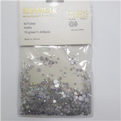 Стразы Crystal SHANILAK 10 griss (1440шт) размер микс. голографика