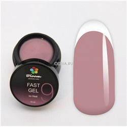 Bloom, Fast gel no heat - гель низкотемпературный №09 (чайная роза), 15 мл