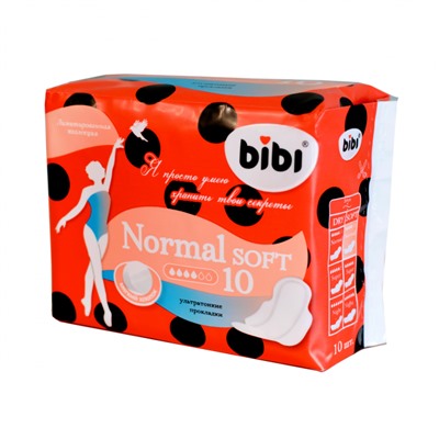 Прокладки "BIBI" Normal Soft,  4 капли, 10 шт.