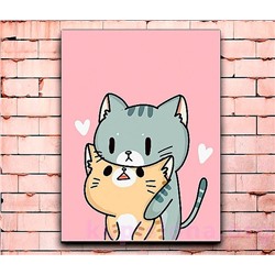 Постер «Cats love» большой
