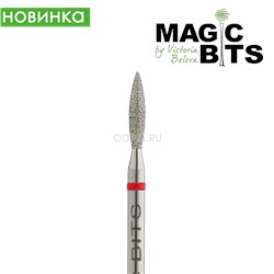 Magic Bits, алмазная фреза пламя острая (2.1 мм, мягкая)