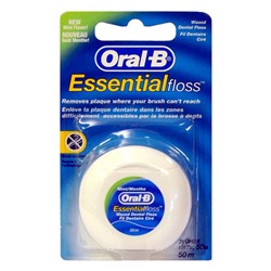 ЗУБНАЯ НИТЬ ORAL-B Essential мятн вощ 50м