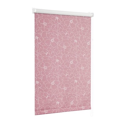 Рулонная штора ролло "Сантайм Металлик Камелия", розовый  (df-200349-gr)