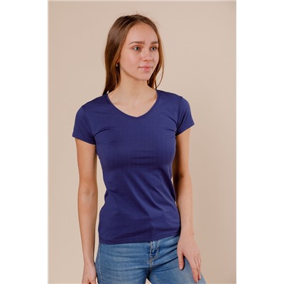 Женская футболка B165 темно-синяя
