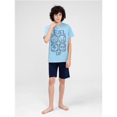 Пижама для мальчика Cherubino CWJB 50141-43 Голубой