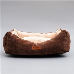 Лежанка со съемным чехлом, мебельная ткань, поролон, 45 х 35 х 13 см