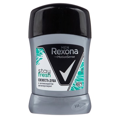 Дезодорант Стик Rexona Men Антиперспирант Свежесть душа/ Свежесть душа Дерзкий Апельсин 50 мл