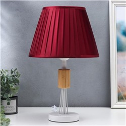 Настольная лампа Hodum, 1х40Вт Е27, цвет бордо