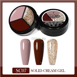 Born Pretty, Solid Cream Gel - гель-лак 3в1 (SC07), 15 гр