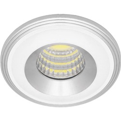 Встраиваемый светодиодный светильник LN003, 3W, 210 Lm, 4000К, цвет белый, хром, d=40мм