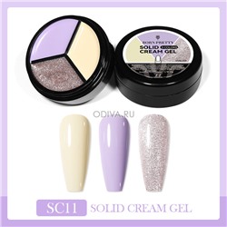 Born Pretty, Solid Cream Gel - гель-лак 3в1 (SC11), 15 гр