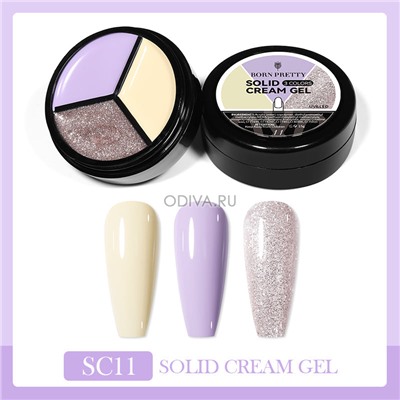 Born Pretty, Solid Cream Gel - гель-лак 3в1 (SC11), 15 гр