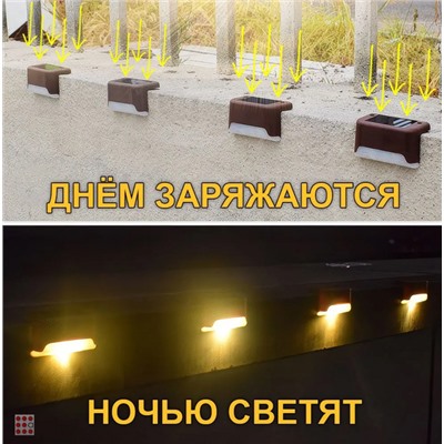 Фонарь садовый на солнечной батарее, 7.5х4.5х4 см, 1LED