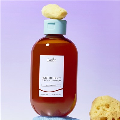 Lador Шампунь для чувствительной кожи головы / Root Re-Boot Purifying Shampoo Ginger & Apple, 300 мл