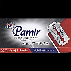 Лезвия для бритья классические двусторонние Pamir Stainless Steel Super Platinum 5шт. (20X5шт. =100 лезвий) на карте