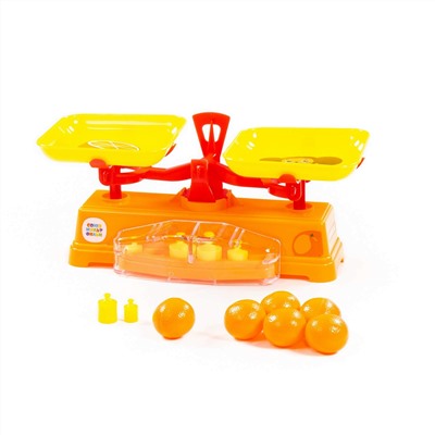 Игровой набор "Весы" "Чебурашка и крокодил Гена" + 6 апельсинов