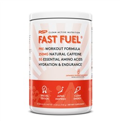 RSP Nutrition, Fast Fuel, формула перед тренировкой, восполнение жидкости и выносливость, со вкусом японского апельсинового мороженого Dreamsicle, 330 г (11,64 унции)