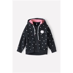 Куртка для девочки Crockid КР 301852 черный, маленькие мазки к343