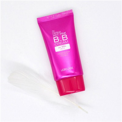 Lebelage BB-крем увлажняющий с экстрактом розы / Dr. Derma Hot Pink BB Cream Spf 50+ Pa+++, 30 мл