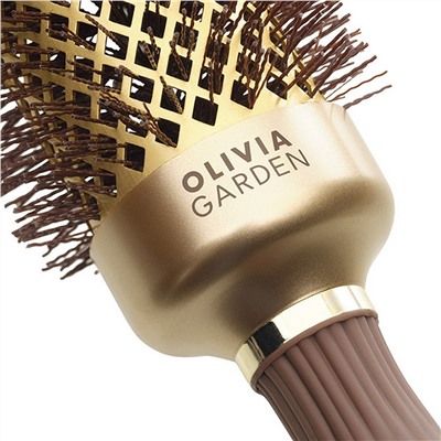 Olivia Garden Термобрашинг для укладки волос / Expert Blowout Shine Wavy Bristles ID2051/OGBNT54, 55 мм, коричневый