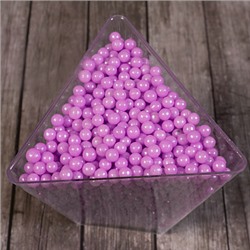 Сахарные шарики Фиолетовые перламутровые 4 мм New, 50 гр