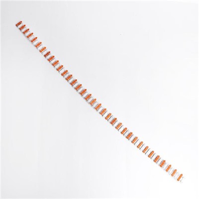 Миниатюра кукольная «Забор», размер 90×3 см, цвет бело-оранжевый
