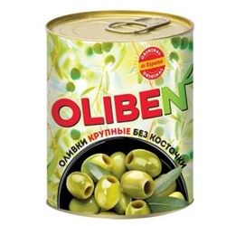 «OLIBEN», оливки крупные без косточки, 270 гр. KDV