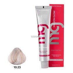 TNL, Million glow Silk protein - крем-краска для волос (10.23 платин.блонд перламутр.золот.), 100 мл