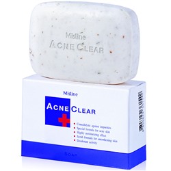 MISTINE Мыло для лица и тела от угрей и прыщей Acne Clear Soap 90 г