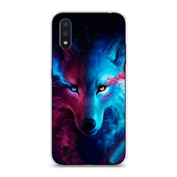 Силиконовый чехол Волшебный волк на Samsung Galaxy A01
