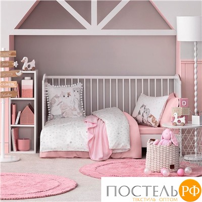 TOGAS КПБ КИТТИ бел 100x120/120x140/40x60-1, 3пр, хл/сатин