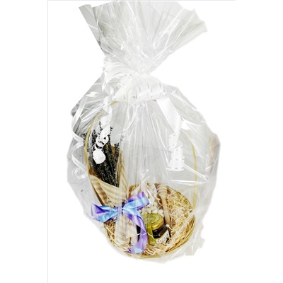 Подарочный набор "Лаванда"  мёд разнотравье, арахис в белой глазури и медовая ложечка