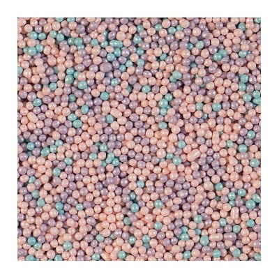 Посыпка кондитерская "Шарики голуб/лиловые/розовые", 2 мм, 1 кг