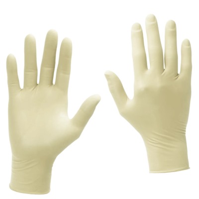 Перчатки латексные MATRIX Mild Touch Latex бело-желтые, размер L, 100 шт. (50 пар)