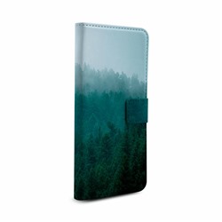 Чехол-книжка Лес в зеленом тумане на Xiaomi Redmi Note 8 Pro