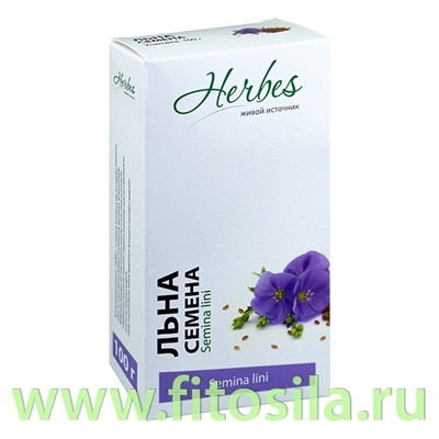 Льна семена 100 гр БАД Herbes