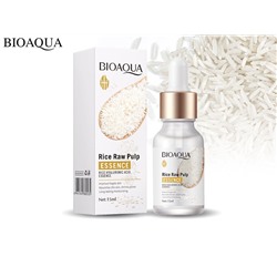 Сыворотка для лица с экстрактом риса и гиалуроном Bioaqua Rice Raw Pulp Essence, 15 ml