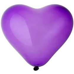 Шар Сердце 10" кристалл фиолетовый 1105-0028 GEMAR