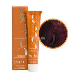 Estel, De Luxe High Flash - краска-уход (65 фиолетово-красный), 60 мл