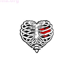 Брошь-значок «Сердце в груди»
