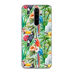 Силиконовый чехол Райские птицы на Xiaomi Redmi Note 8 Pro