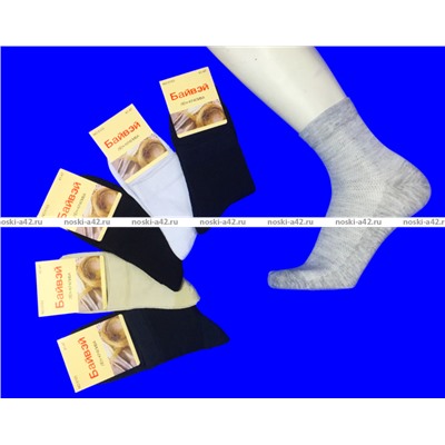Байвей носки мужские сетка лен с крапивой арт. 5108 (5103)