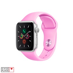 Ремешок для Apple Watch из силикона 42/44 мм розовый