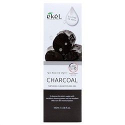 Ekel Пилинг-гель для лица с древесным углём / Natural Peeling Gel Charcoal, 100 мл