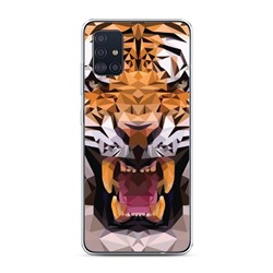 Силиконовый чехол Графический тигр на Samsung Galaxy A51