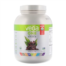 Vega, Веганский коктейл Vega One, шоколадный, 3 фунта (1,7 кг)