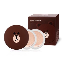 Missha Line Friends, Тональная маскирующая основа-кушон №23 Magic Cushion SPF50+/PA+++ (15гр*2)